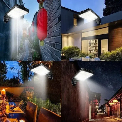 108COB Solar Street Lights Outdoor Waterproof Human Body Sensing Courtyard Garden Wall Household Lights Rural Road Wall Lights