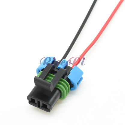 2 Pin Automotive Waterproof Sensor and Fan Connector Plug Male Female Compatible with 15300002 15300027 for GM Vehicles