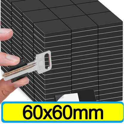 Square Self Adhesive Magnetic Sheets Flexible Refrigerator Magnets
