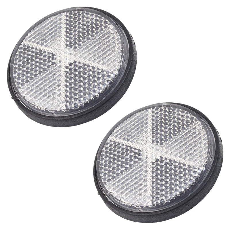 2/1pcs Circular Reflector Car Universal Trucks Motorcycle Night Reflector Safety Reflector Motorcycles ATV Bikes Accessories