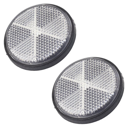 Motorcycle Circular Reflector Electric Vehicle Bicycle Waterproof Dustproof Night Warning Reflector 6mm Hexagonal Screw Fixation