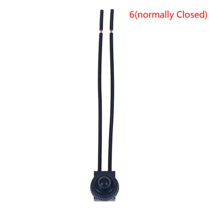 220V Waterproof Push Button On Off Switch With 4 Inch Lead Wire Black