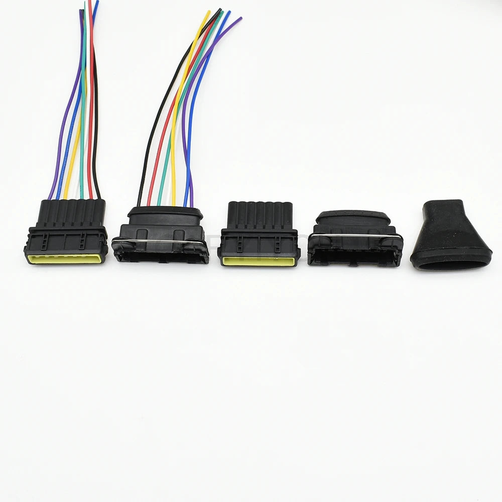 DJ7071-3.5-11 / DJ7071A-3.5-21 Automotive 7-Pin 3.5mm Engine Waterproof Connector — Wire Socket Plug