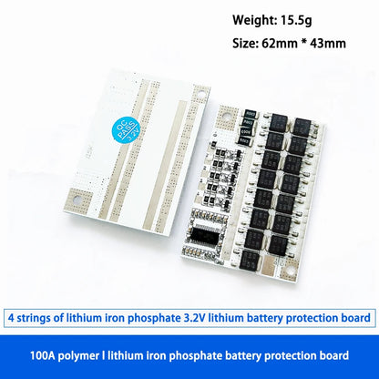 Lithium Battery Protection Board BMS 3S-5S 12V 3.7V 100A LMO / LiPo / LiFePO4
