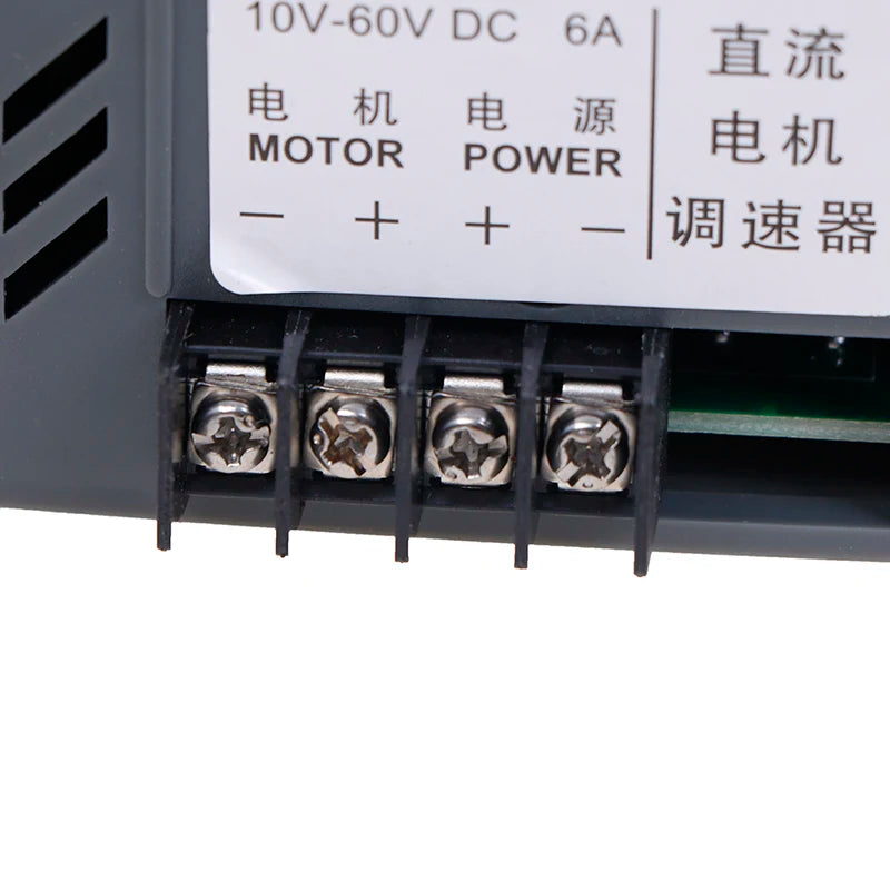 New 12V 24V 36V 48V PWM DC Motor Speed Controller Reversible Switch 6A Regulator