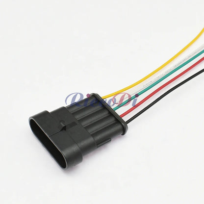 5-Pin Superseal Waterproof Automotive Connector 282089-1 / 282107-1 | PA66 Male Female Plug | 1.5mm Series