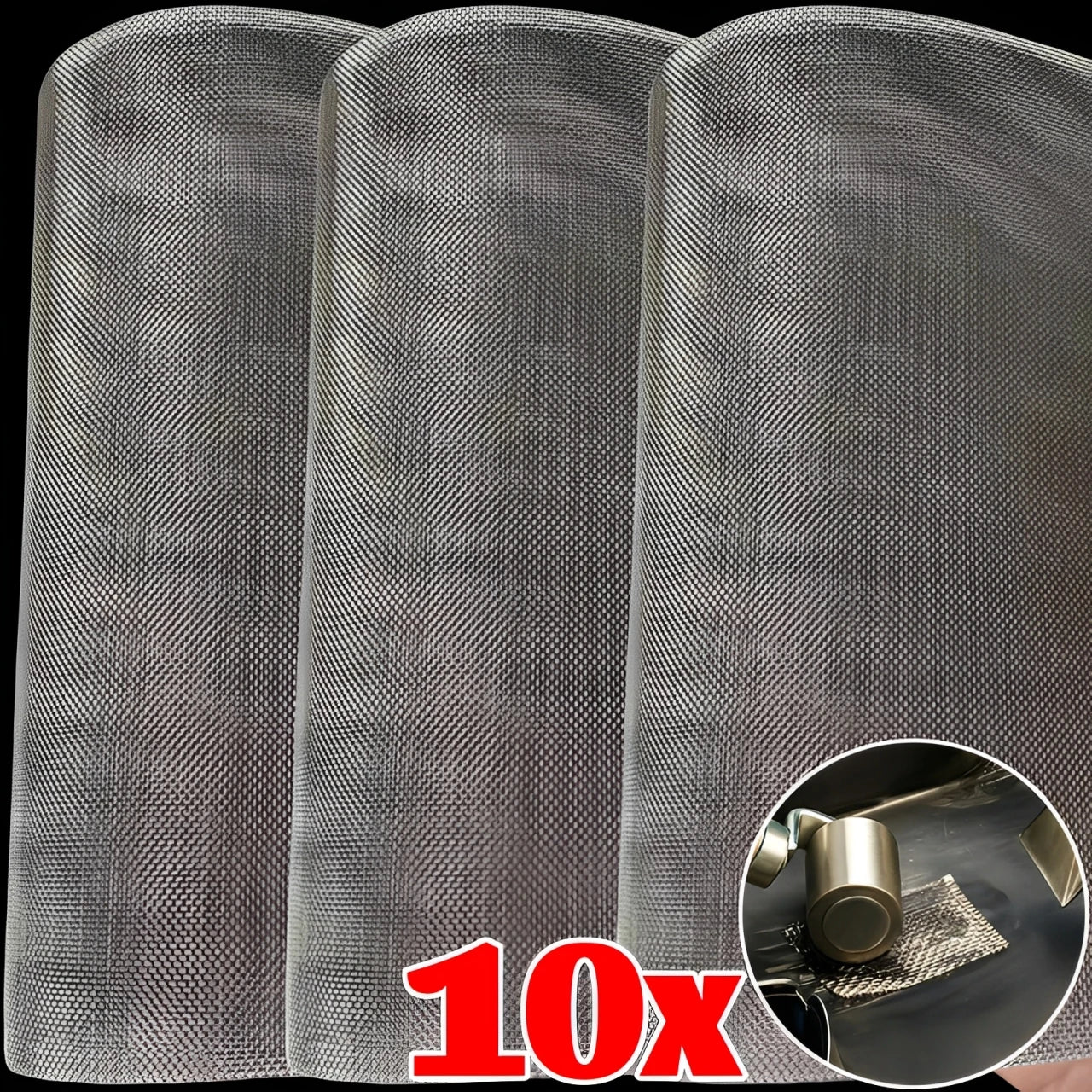 Car Bumper Stainless Steel Repair Mesh Plastic Crack Repair Mesh Welding Wire Mesh Net for Bumper Body Hood Vents 15x20cm