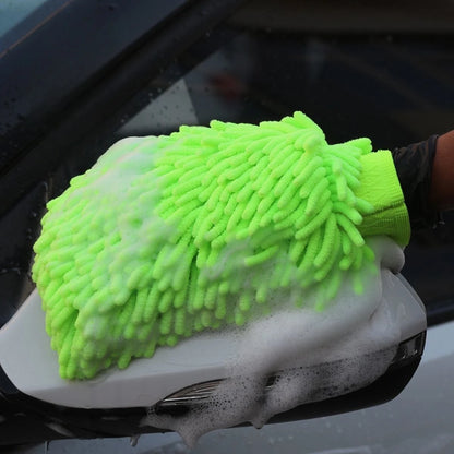 Microfiber Chenille Cleaning Gloves Double-Sided Car Washing Gloves