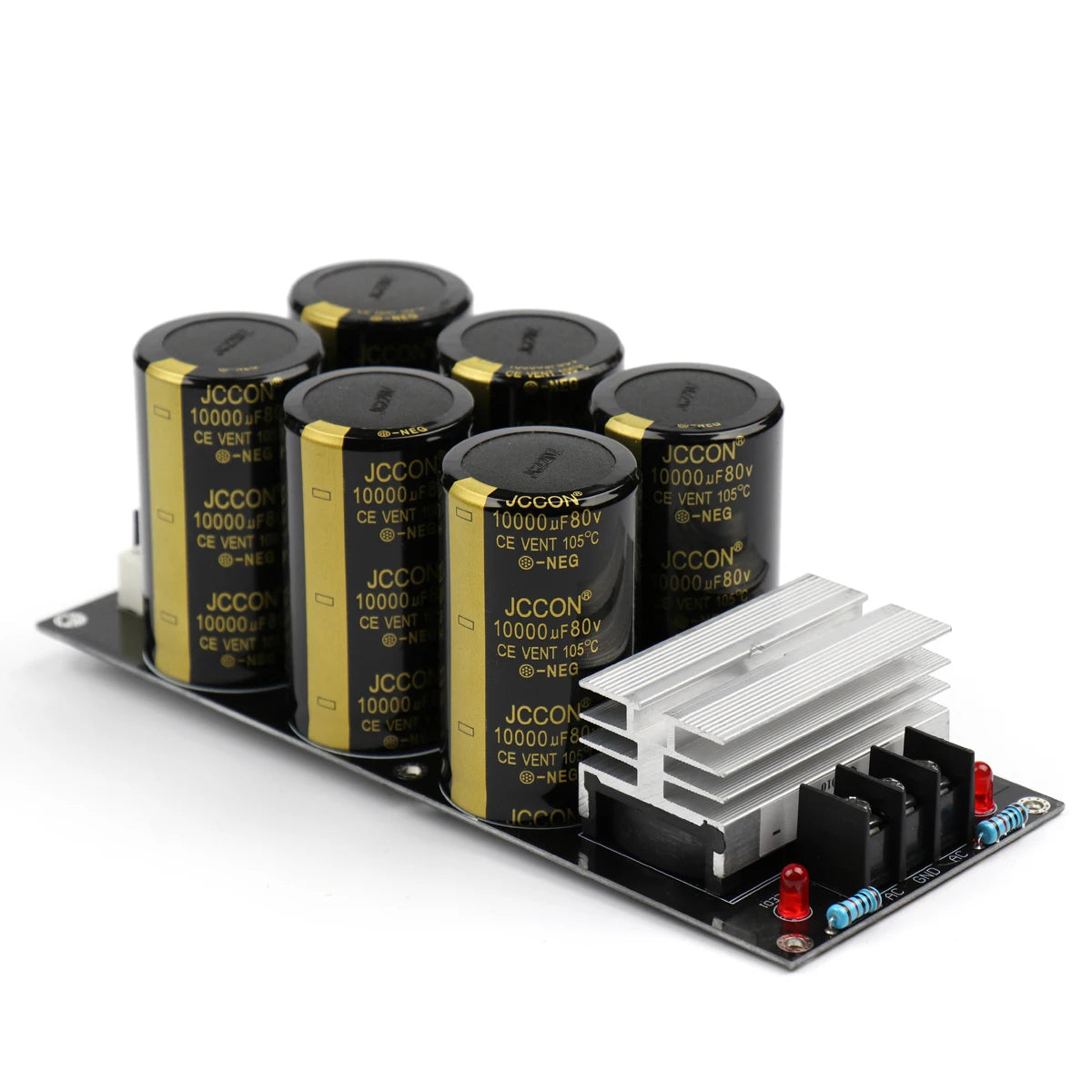 Schottky Rectifier Power Supply Board with 6 Capacitors 120A for DIY Speaker Amplifier