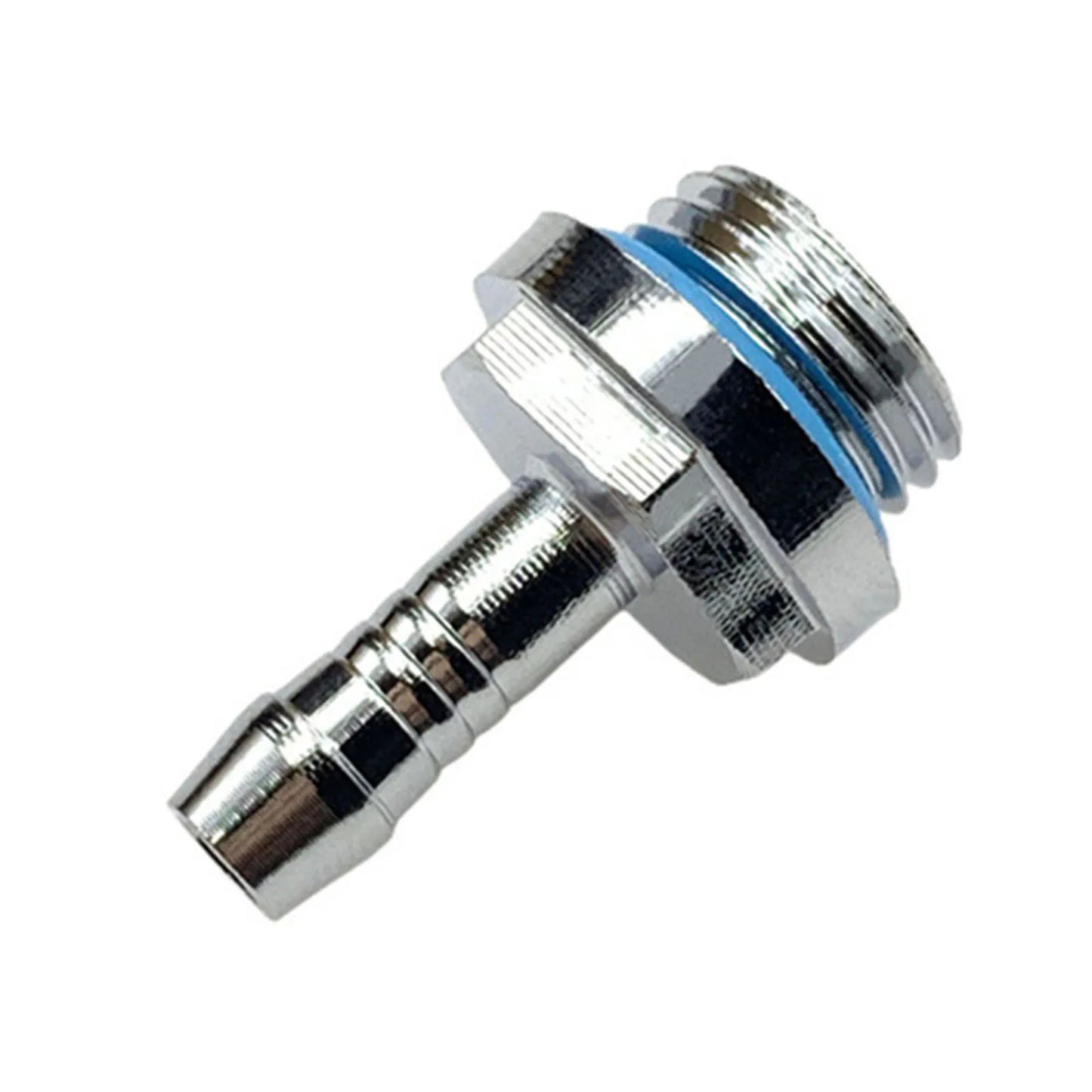 Water Cooling Barb Fitting 2-Touch G1/4 Thread Hose Pagoda Connector with Waterproof Sealing Ring, 4–14mm