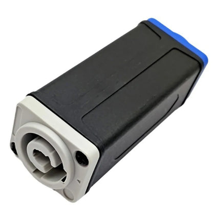 New 1Pc LED PowerCon AC Coupler Adapter Extender Connector Speakon Panel Mount Straight Adapter Blue White