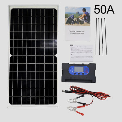 17W Monocrystalline Solar Panel Providing 5V 12V 18V Output Suitable for Battery Charging and Drive Controller Use