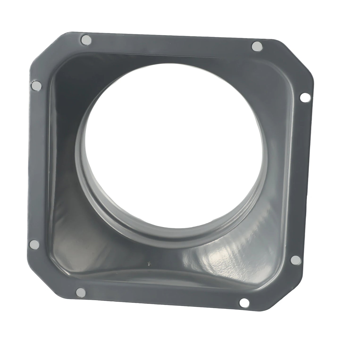 For Kitchen Hood Ventilator Pipe Connecting Vent Flange Exhaust Duct 4-10inch Electrostatic Spray Metal Silver-gray