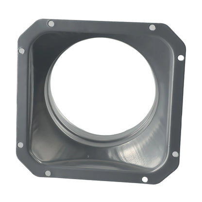 For Kitchen Hood Ventilator Pipe Connecting Vent Flange Exhaust Duct 4-10inch Electrostatic Spray Metal Silver-gray