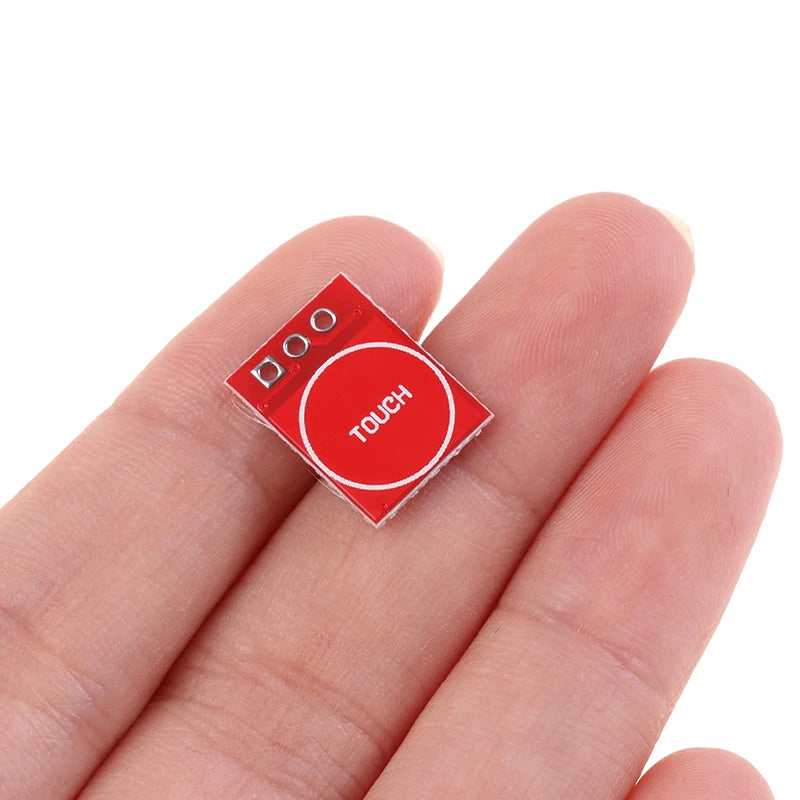 TTP223 Capacitive Touch Sensor Module — Self-Lock/No-Lock, High/Low Output, Arduino (10-Pack)