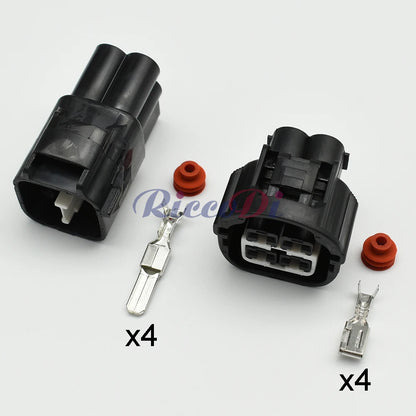 4 Pin Electric Fan Connector 7283-7041-40 7282-7041-40 DJ7041Y-4.8 4.8mm Waterproof PA66