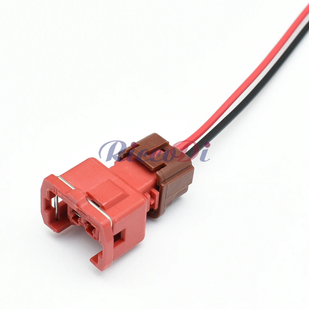 2 Pin Knock Detonation Sensor Automotive Connector Cable Socket Black Blue Red Compatible with PB186-02326 / PB185-02326