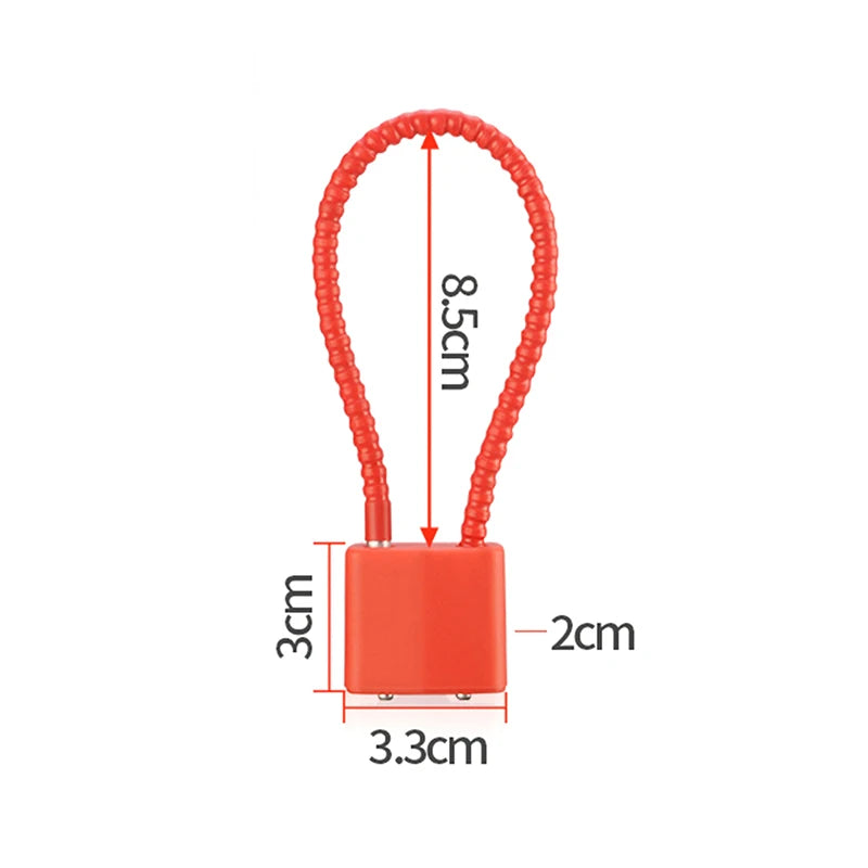 Steel Wire Padlock with Key Anti-theft Cabin Lock