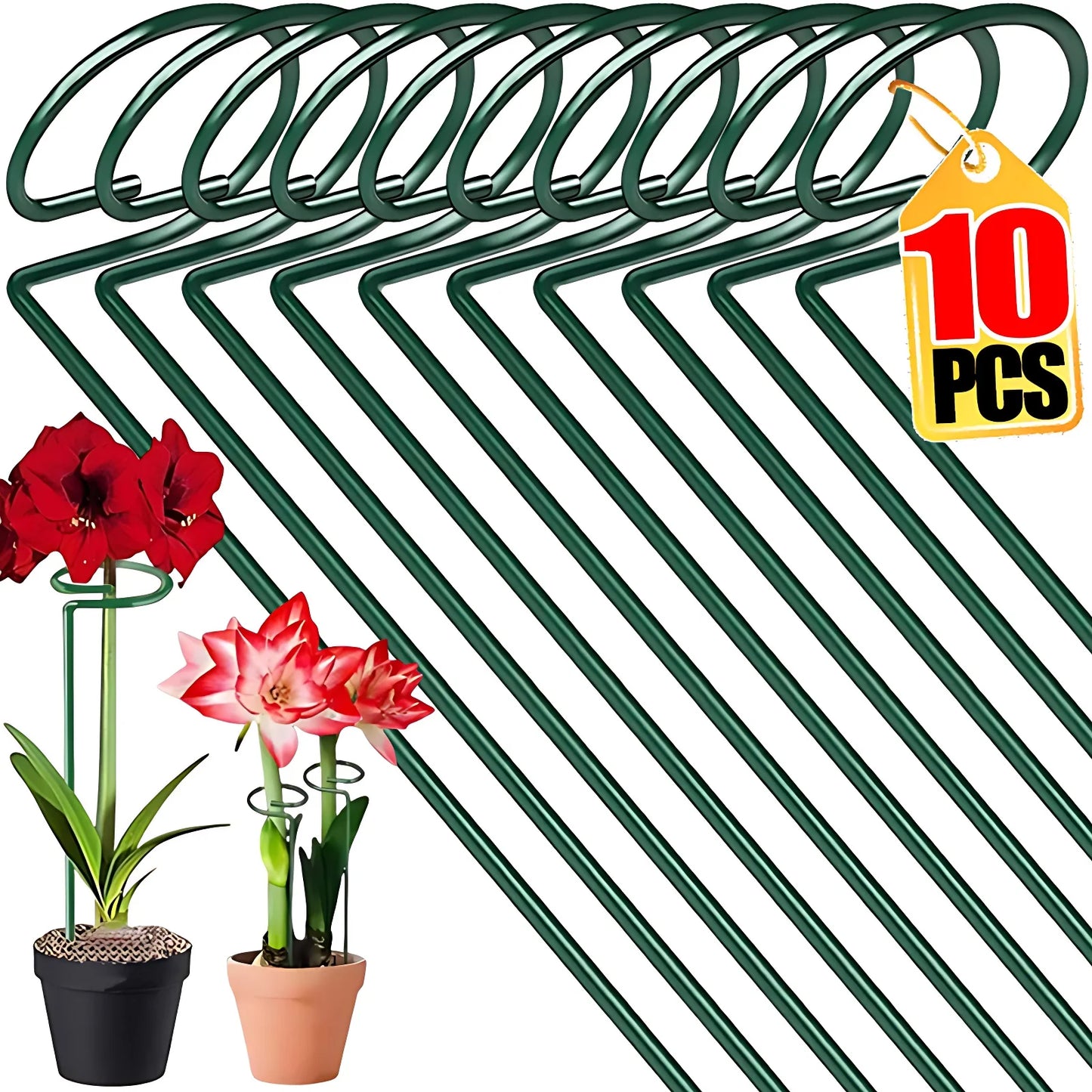 35/45/55cm Garden Support Stake Ring Metal Garden Plant Support Single Stem Shrub Holder for Plants Rose Flowers Vegetables Vine