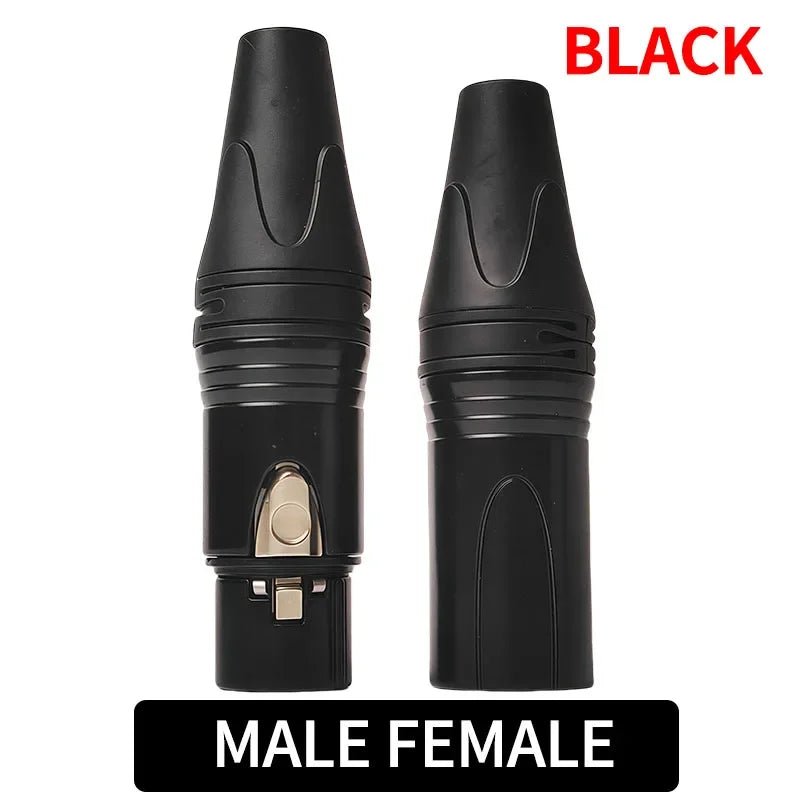 3 Pin XLR Male to Female Adapter Connector Mic Audio Plug Converter for Microphone Mixer Amplifier Sound Equipment