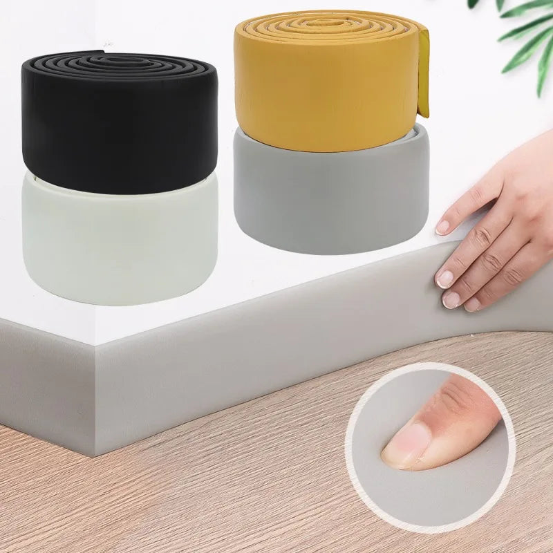 Self Adhesive Skirting Line 3D Wall Stickers Anti-Collision Decoration Strips