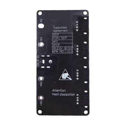USB QC2.0/QC3.0 4-Channel DC-DC Buck Converter Module Fast Charging 6-32V to 5V/9V/12V/24V