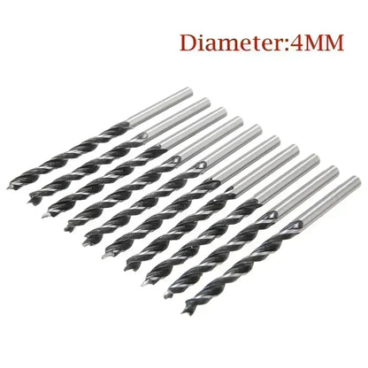 Woodworking Spiral Drill Bit Kit 3mm/4mm/5mm with Center Point for Wood Drills, Power Tool Parts