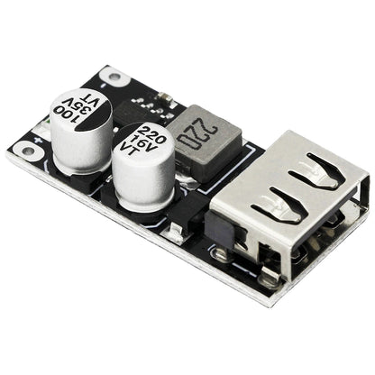 USB QC2.0/QC3.0 DC-DC Buck Converter Module Fast Charging Step-Down 6-32V to 5V/9V/12V/24V