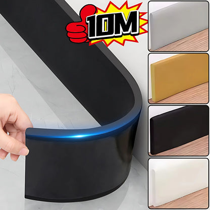 Self Adhesive Skirting Line 3D Wall Stickers Anti-Collision Decoration Strips