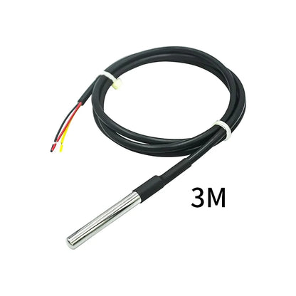 DS18B20 Waterproof Digital Temperature Sensor Probe 1-Wire Stainless Steel for Arduino and Raspberry Pi