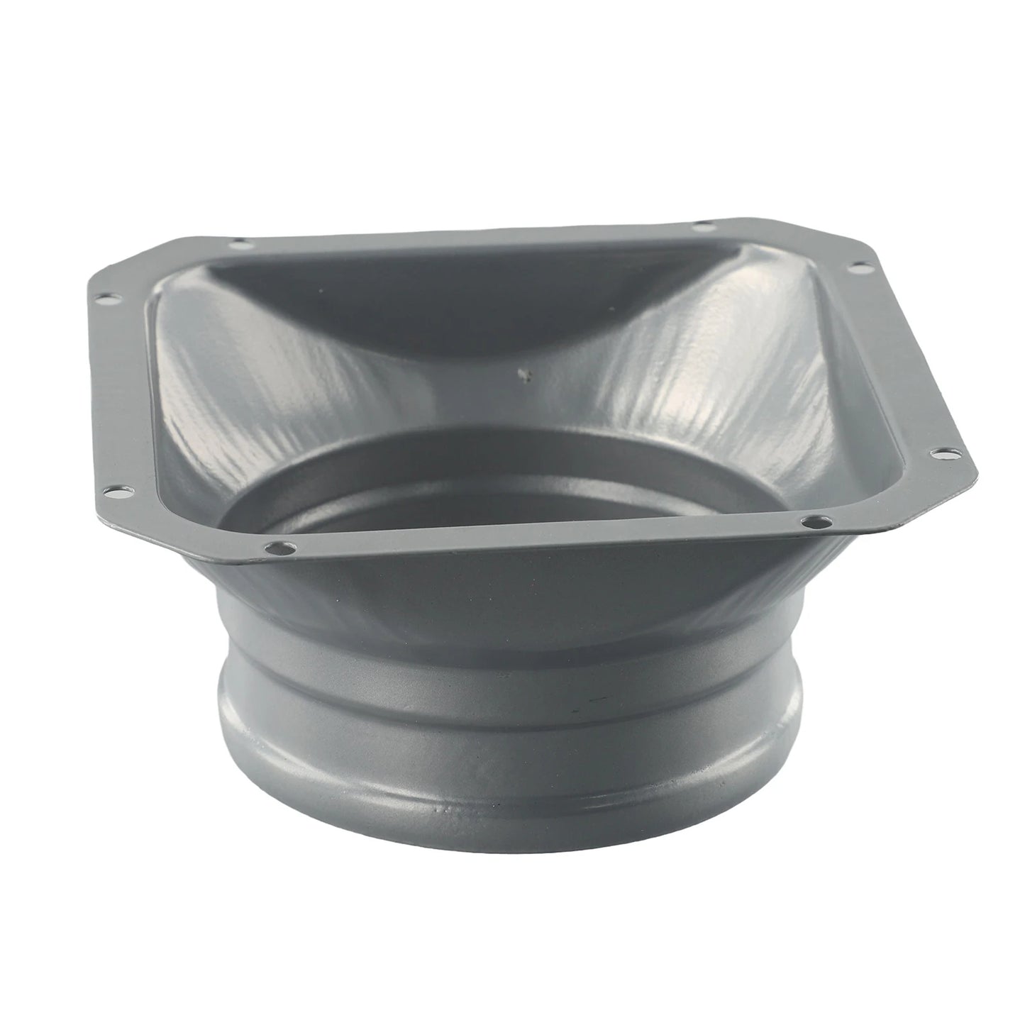 For Kitchen Hood Ventilator Pipe Connecting Vent Flange Exhaust Duct 4-10inch Electrostatic Spray Metal Silver-gray