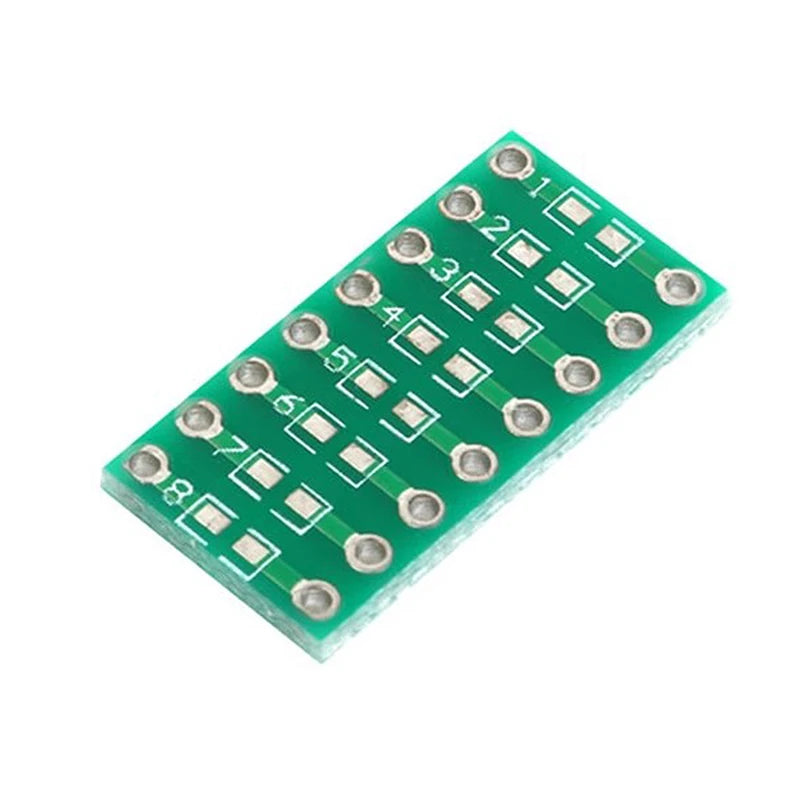5pcs SMT to DIP Adapter Board Kit for 0805 0603 0402 Capacitors, Resistors, LEDs 2.54mm Pitch FR4 PCB