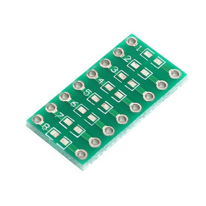 5pcs SMT to DIP Adapter Board Kit for 0805 0603 0402 Capacitors, Resistors, LEDs 2.54mm Pitch FR4 PCB