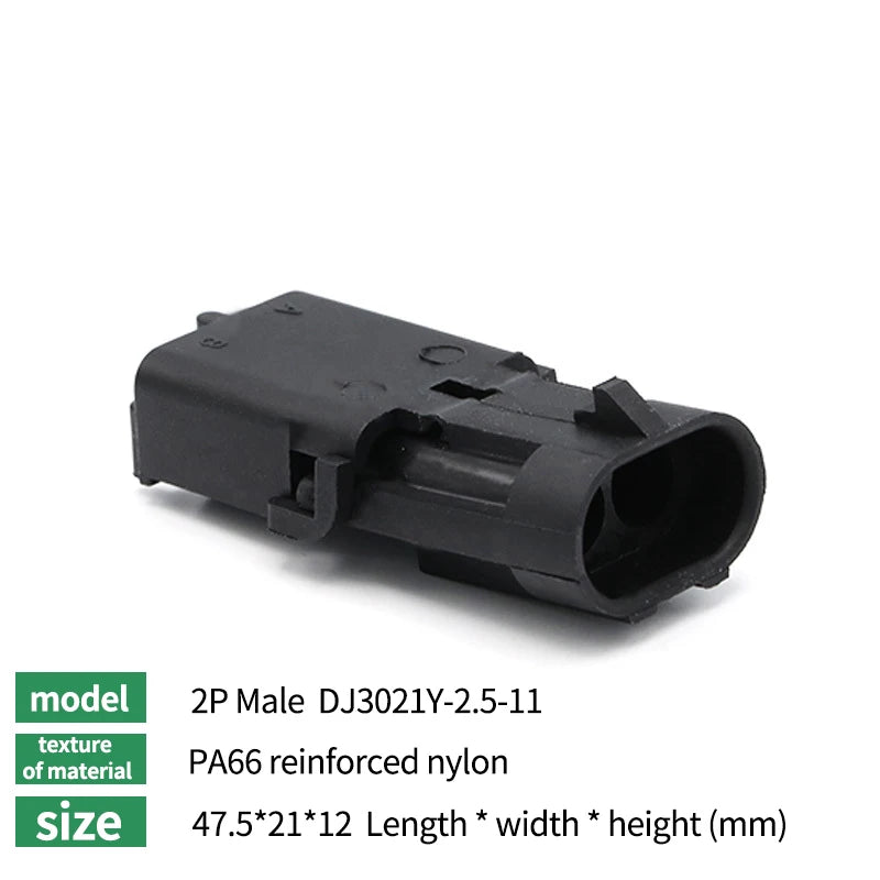 2.5 Series Waterproof Connector 1/2/3/4/6 Pin Male Female for Haltech MAP TPS GM