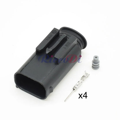 TE Tyco AMP 4 Pin Male Female Waterproof Oxygen Sensor AV Audio Video Plug Auto Connector 1-967640-1 2-967640-1