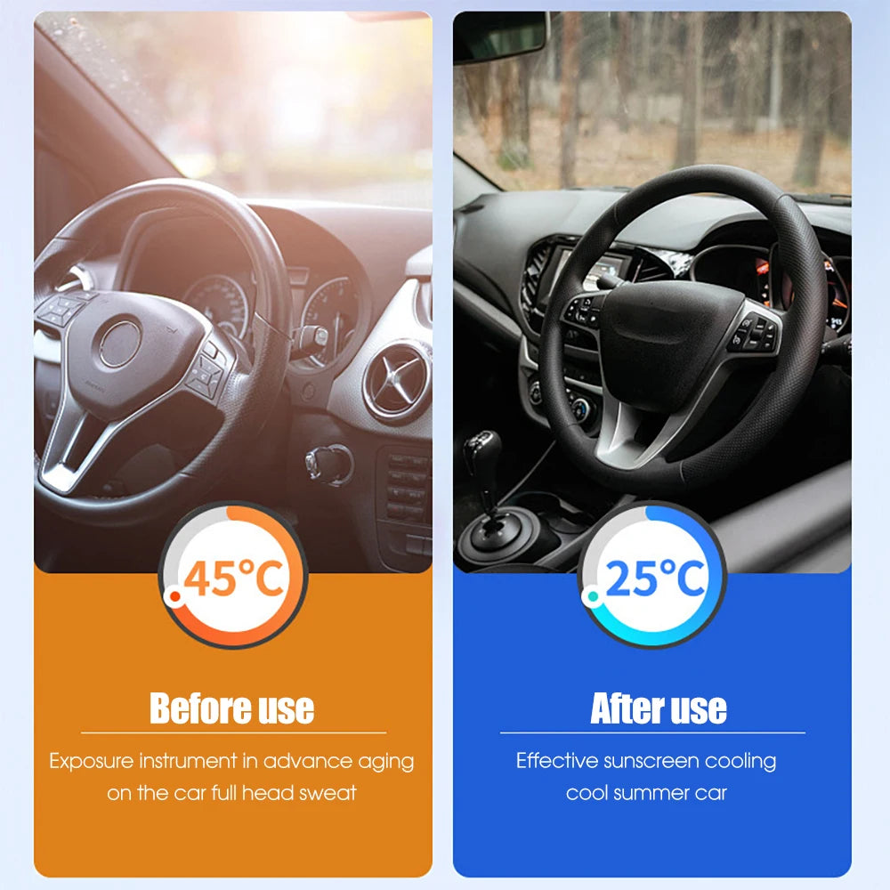 Car Front Window Sunshade Cover Sun Shade Windshield Visor Windscreen Folding Auto UV Protection Curtain Styling Accessories