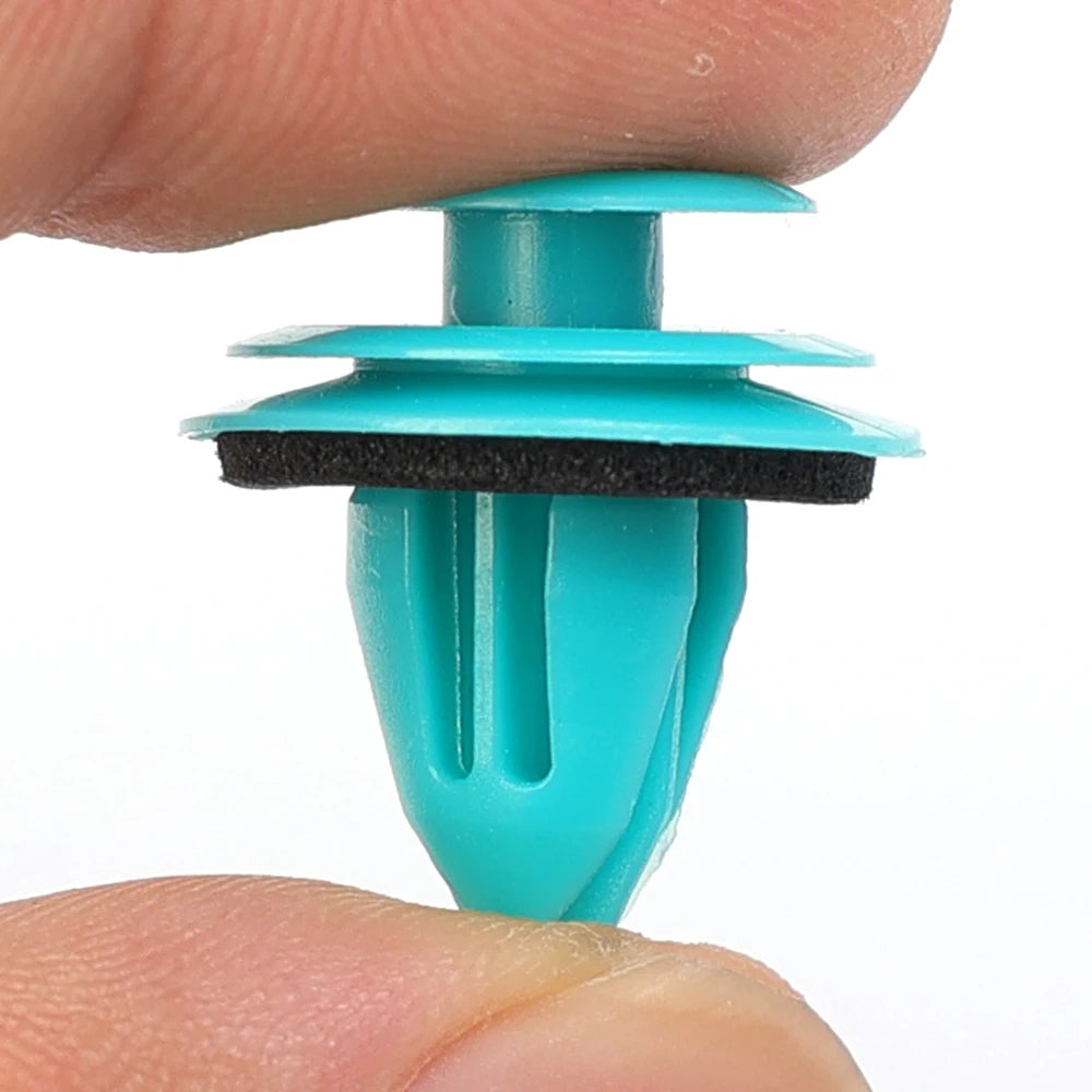 Green Nylon Retaining Clip for Toyota Bumper &amp; Door — Auto Vehicle Retainer Fastener Rivet 20/40pcs