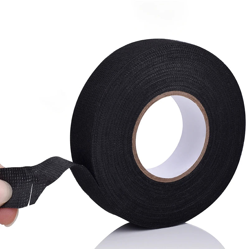 Polyester Cloth Tape 19mm–25mm Automotive Wiring Harness Insulation Tape for Sound and Vibration Reduction