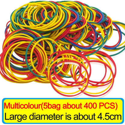 Wholesale Multicolour Elastic Rubber Bands Adjustable Fastener O Rings Stretchable Household Office School Stationery Supplies