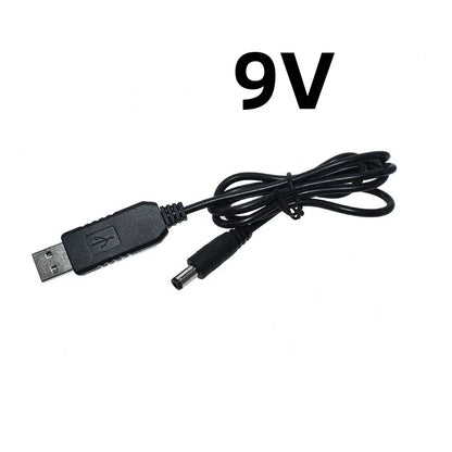 USB DC 5V to 9V/12V Step-Up Power Supply Module with 2.1x5.5mm Plug Adapter Cable