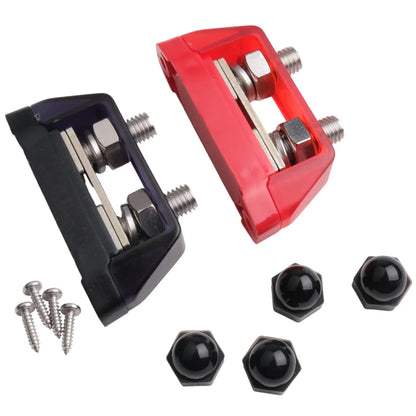 12V-48V Bus Bar M8 M10 DC Bus Bar Stainless Steel Studs Polycarbonate Plastic Cover Power Distribution For Yachts