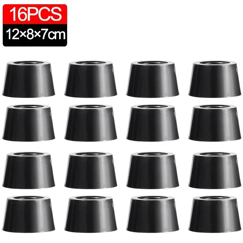 8/40Pcs Rubber Pads Floor Protectors Table Chair Furniture Leg Cover Speaker Cabinet Bottom Black Tips Absorber Non-slip Gasket