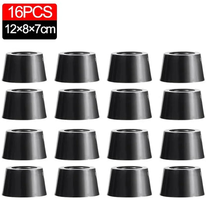 8/40Pcs Rubber Pads Floor Protectors Table Chair Furniture Leg Cover Speaker Cabinet Bottom Black Tips Absorber Non-slip Gasket