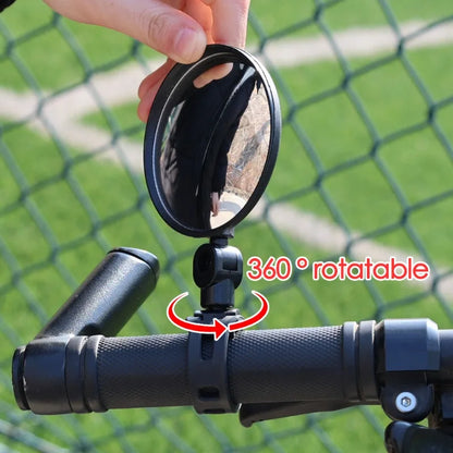 Universal Bike Mirrors Bike Handlebar Adjustable Rotating Wide Angle Rear View Mirror 360 Degree Rotation Cycling Accessories