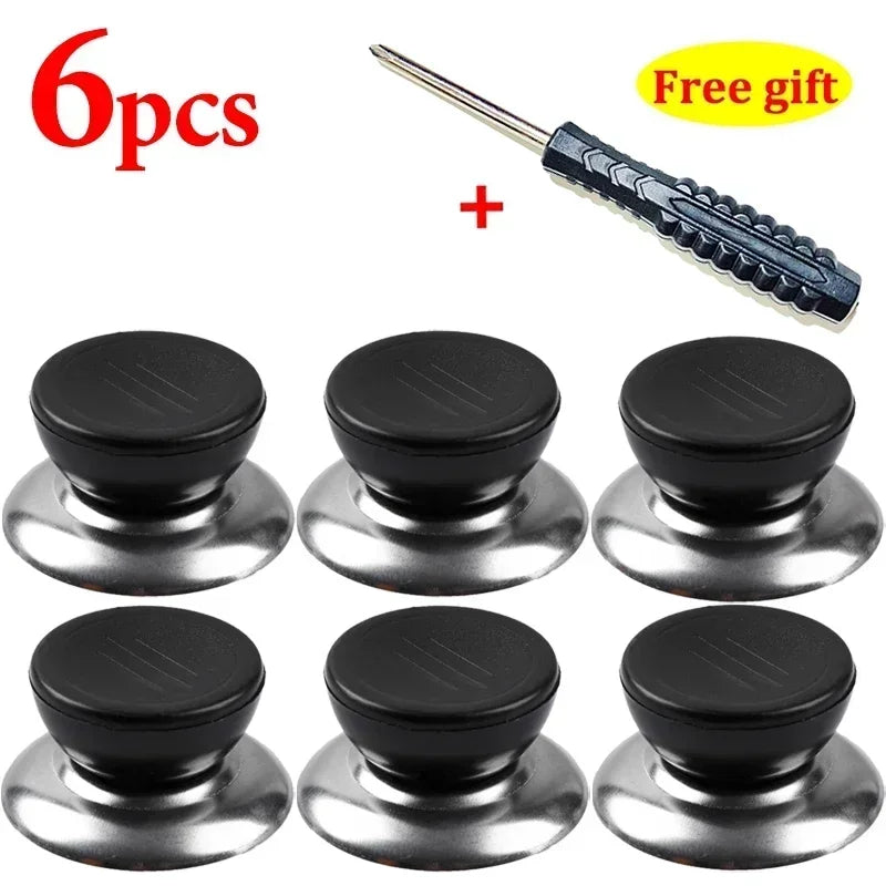 Universal Pot Lid Knob Replacement Kitchen Handle with Screwdriver