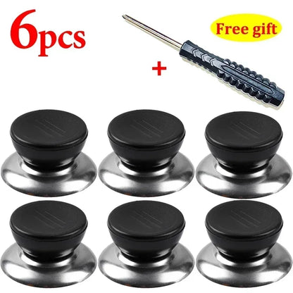 Universal Pot Lid Knob Replacement Kitchen Handle with Screwdriver
