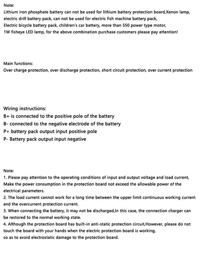 3PCS 1S LiFePO4 / Lithium Battery Protection Board BMS 12A–24A with Short Circuit and Overcharge Protection