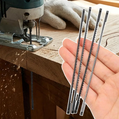 10/14/18/24T Carbon Steel Scroll Saw Blades Precision Fretsaw Sharp Fine Cut Blades for Plastic Metal Wood DIY Crafting Tools