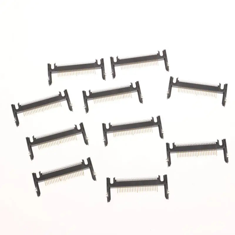 New 5Pcs 50Pin Arm Length 19.0 Patch Card Slot Connector On CF Card Holder Board Black/coffee