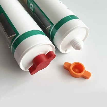 New 10PCS Orange Glass Glue Caps - Durable Plastic Sealing Caps For Standard Glue Bottles, Portable Decoration Tools